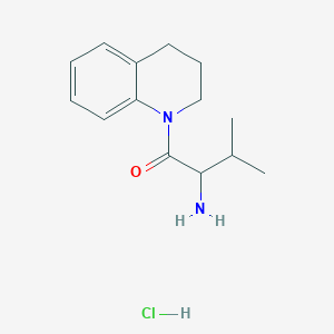 molecular formula C14H21ClN2O B1525172 2-氨基-1-[3,4-二氢-1(2H)-喹啉基]-3-甲基-1-丁酮盐酸盐 CAS No. 1246172-76-8