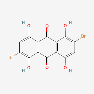 2,6-Dibromo-1,4,5,8-tetrahydroxyanthracene-9,10-dione