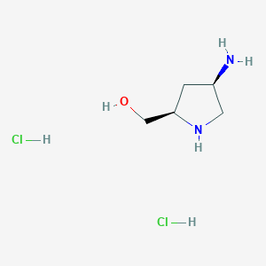 ((2R,4R)-4-Aminopyrrolidin-2-YL)methanol 2hcl