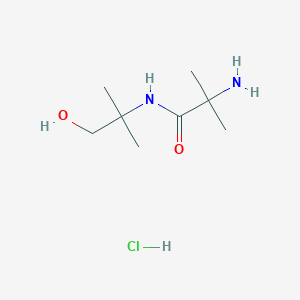 molecular formula C8H19ClN2O2 B1525186 盐酸 2-氨基-N-(2-羟基-1,1-二甲基乙基)-2-甲基丙酰胺 CAS No. 1219963-92-4