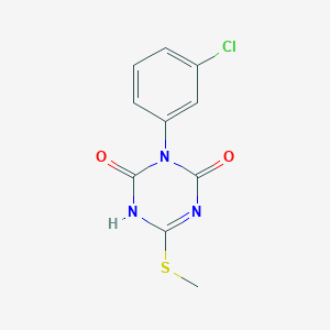 3-(3-Chlorophenyl)-6-(methylsulfanyl)-1,3,5-triazine-2,4(1H,3H)-dione