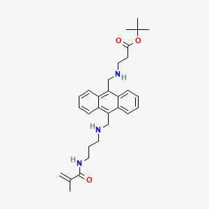 Tert-butyl 3-[[10-[[3-(2-methylprop-2-enoylamino)propylamino]methyl]anthracen-9-yl]methylamino]propanoate