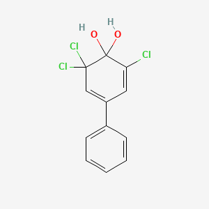 3,3,5-Trichloro-[1,1'-biphenyl]-4,4(3H)-diol