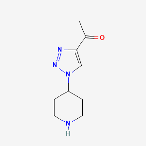 1-[1-(Piperidin-4-yl)-1H-1,2,3-triazol-4-yl]ethan-1-one