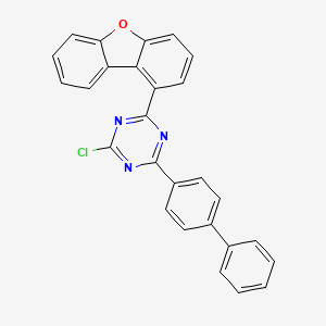 2-([1,1'-Biphenyl]-4-yl)-4-chloro-6-(dibenzo[b,d]furan-1-yl)-1,3,5-triazine