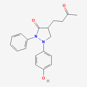 1-(4-Hydroxyphenyl)-4-(3-oxobutyl)-2-phenylpyrazolidin-3-one