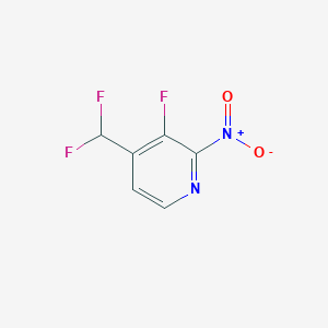 4-(Difluoromethyl)-3-fluoro-2-nitropyridine