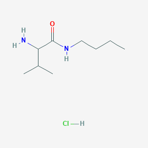 molecular formula C9H21ClN2O B1525198 2-氨基-N-丁基-3-甲基丁酰胺盐酸盐 CAS No. 1236255-47-2