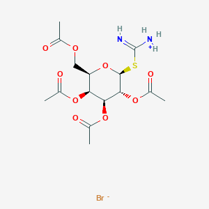 molecular formula C15H23BrN2O9S B015252 2-(2,3,4,6-四-O-乙酰-β-D-半乳吡喃糖基)硫代伪脲氢溴酸盐 CAS No. 51224-13-6
