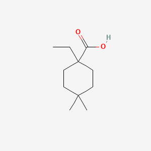 1-Ethyl-4,4-dimethylcyclohexane-1-carboxylic acid