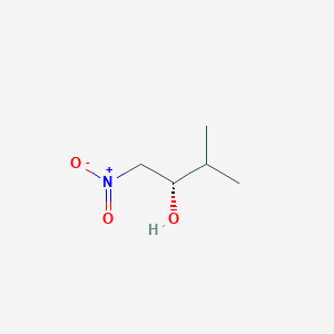 molecular formula C5H11NO3 B15252009 2-Butanol, 3-methyl-1-nitro-, (2S)- CAS No. 197857-06-0