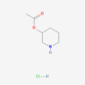 molecular formula C7H14ClNO2 B1525202 3-Piperidinyl acetate hydrochloride CAS No. 1219949-48-0