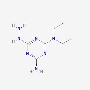 4-N,4-N-diethyl-6-hydrazinyl-1,3,5-triazine-2,4-diamine