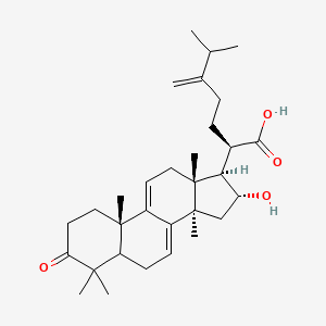 (2R)-2-[(10S,13R,14R,16R,17R)-16-hydroxy-4,4,10,13,14-pentamethyl-3-oxo-1,2,5,6,12,15,16,17-octahydrocyclopenta[a]phenanthren-17-yl]-6-methyl-5-methylideneheptanoic acid