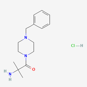 molecular formula C15H24ClN3O B1525206 2-氨基-1-(4-苄基-1-哌嗪基)-2-甲基-1-丙酮盐酸盐 CAS No. 1220031-43-5