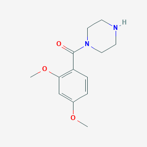 molecular formula C13H18N2O3 B15252099 1-(2,4-Dimethoxybenzoyl)piperazine 