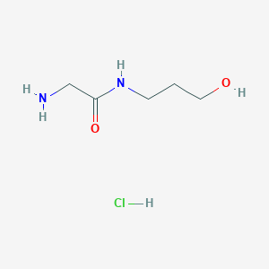 molecular formula C5H13ClN2O2 B1525210 2-氨基-N-(3-羟丙基)乙酰胺盐酸盐 CAS No. 1220034-68-3
