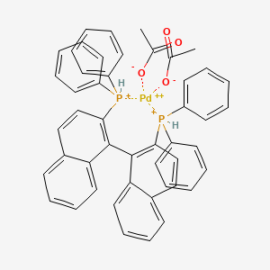 Diacetate{2,2'-bis(diphenylphosphino)-1,1'-binaphthyl}palladium(II)