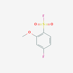 molecular formula C7H6F2O3S B15252120 4-Fluoro-2-methoxybenzene-1-sulfonyl fluoride 