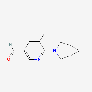 6-{3-Azabicyclo[3.1.0]hexan-3-yl}-5-methylpyridine-3-carbaldehyde