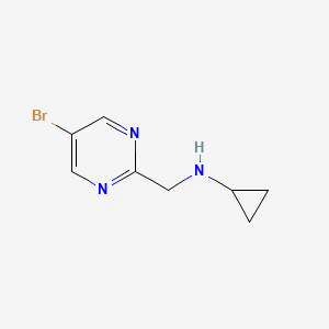 N-[(5-bromopyrimidin-2-yl)methyl]cyclopropanamine