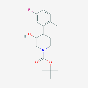 Tert-butyl 4-(5-fluoro-2-methylphenyl)-3-hydroxypiperidine-1-carboxylate