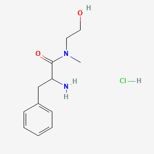 molecular formula C12H19ClN2O2 B1525221 2-氨基-N-(2-羟乙基)-N-甲基-3-苯基丙酰胺盐酸盐 CAS No. 1246172-63-3