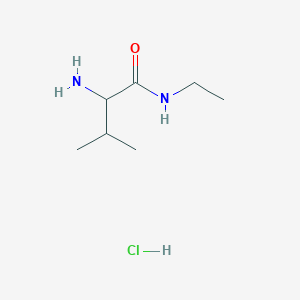 molecular formula C7H17ClN2O B1525222 2-Amino-N-ethyl-3-methylbutanamide hydrochloride CAS No. 1236254-95-7