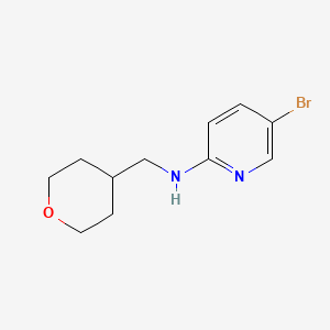 B1525223 5-Bromo-N-(tetrahydro-2H-pyran-4-ylmethyl)-2-pyridinamine CAS No. 1220018-97-2
