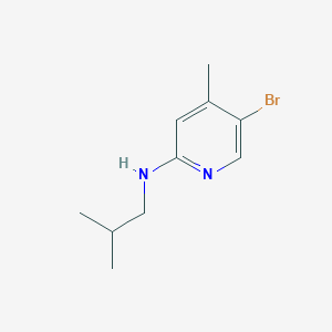 molecular formula C10H15BrN2 B1525224 5-溴-N-异丁基-4-甲基-2-吡啶胺 CAS No. 1220028-14-7