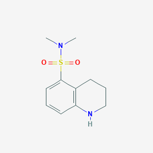 molecular formula C11H16N2O2S B15252263 N,N-dimethyl-1,2,3,4-tetrahydroquinoline-5-sulfonamide 