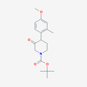 Tert-butyl 4-(4-methoxy-2-methylphenyl)-3-oxopiperidine-1-carboxylate