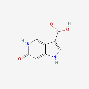 B1525228 6-Hydroxy-1H-pyrrolo[3,2-c]pyridine-3-carboxylic acid CAS No. 1190315-92-4
