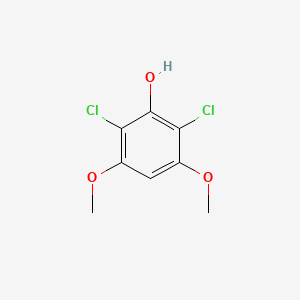 molecular formula C8H8Cl2O3 B15252280 Phenol,2,6-dichloro-3,5-dimethoxy- 