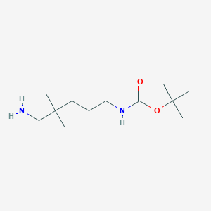 Tert-butyl N-(5-amino-4,4-dimethylpentyl)carbamate