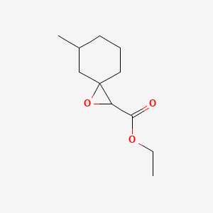 molecular formula C11H18O3 B15252298 Ethyl 5-methyl-1-oxaspiro[2.5]octane-2-carboxylate CAS No. 102877-84-9