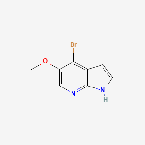 molecular formula C8H7BrN2O B1525230 4-溴-5-甲氧基-1H-吡咯并[2,3-b]吡啶 CAS No. 1190321-71-1