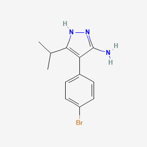 4-(4-Bromophenyl)-3-isopropyl-1h-pyrazol-5-amine