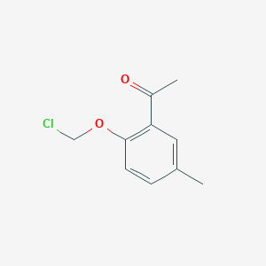 1-[2-(Chloromethoxy)-5-methylphenyl]ethan-1-one