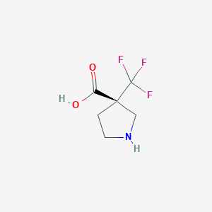 (3S)-3-(trifluoromethyl)pyrrolidine-3-carboxylic acid