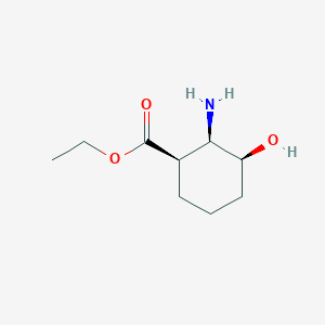 ethyl (1R,2R,3S)-2-amino-3-hydroxycyclohexane-1-carboxylate