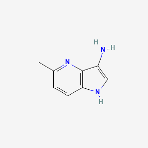 molecular formula C8H9N3 B1525234 5-methyl-1H-pyrrolo[3,2-b]pyridin-3-amine CAS No. 1190310-46-3