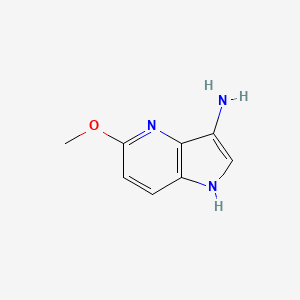 molecular formula C8H9N3O B1525235 5-甲氧基-1H-吡咯并[3,2-b]吡啶-3-胺 CAS No. 1190311-26-2