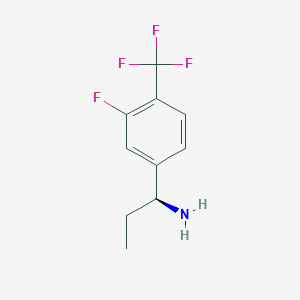 (S)-1-(3-fluoro-4-(trifluoromethyl)phenyl)propan-1-amine