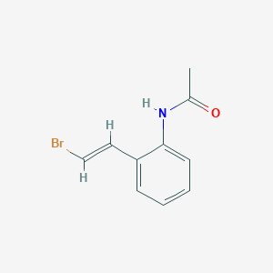 N-[2-(2-bromoethenyl)phenyl]acetamide