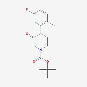 Tert-butyl 4-(5-fluoro-2-methylphenyl)-3-oxopiperidine-1-carboxylate