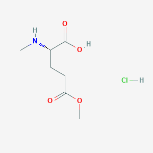 molecular formula C7H14ClNO4 B15252394 H-N-Me-Glu(OMe)-OH.HCl 