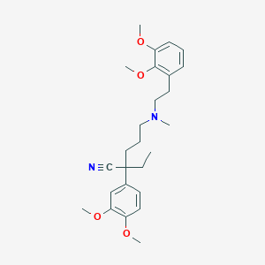 2-(3,4-Dimethoxyphenyl)-5-[2-(2,3-dimethoxyphenyl)ethyl-methylamino]-2-ethylpentanenitrile