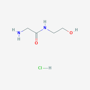 molecular formula C4H11ClN2O2 B1525240 2-氨基-N-(2-羟乙基)乙酰胺盐酸盐 CAS No. 86150-08-5