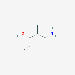 molecular formula C6H15NO B15252400 1-Amino-2-methylpentan-3-ol 